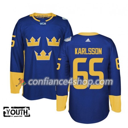 Adidas Maillot de Hockey Suède Erik Karlsson 65 Coupe du monde de hockey sur glace 2016 Violet Premier - Enfant Adidas Maillot de Hockey Suède Erik Karlsson 65 Coupe du monde de hockey sur glace 2016 Violet Premier - Enfant